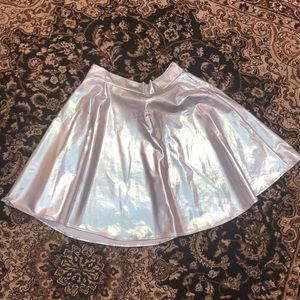Holographic Rave Skater Skirt